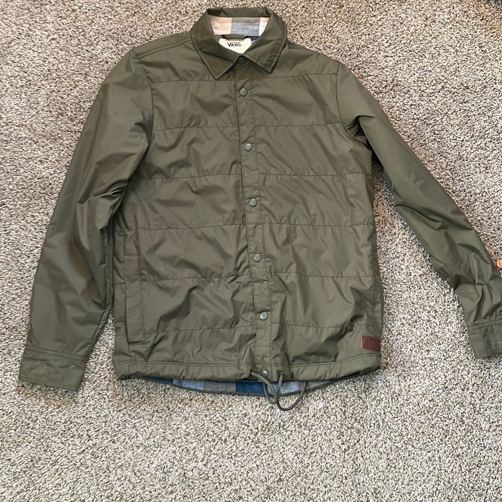 Vans lightweight jacket with flannel interior SIZE XS
